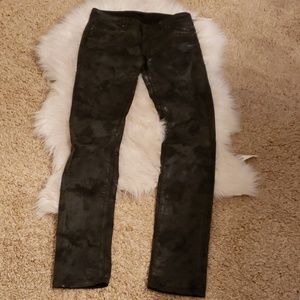 Diesel black gold cow leather Jean's